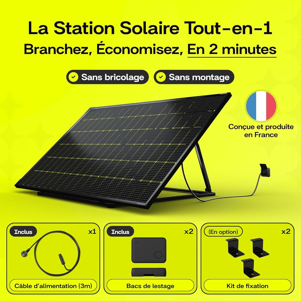 d&eacute;couvrez le panneau solaire plug and play 2025, une solution innovante et facile &agrave; installer pour produire votre propre &eacute;lectricit&eacute; verte. id&eacute;al pour les particuliers et les professionnels, ce syst&egrave;me compact et performant vous permet de r&eacute;duire vos factures d'&eacute;nergie tout en respectant l'environnement. transformez votre espace en une source d'&eacute;nergie durable d&egrave;s aujourd'hui!